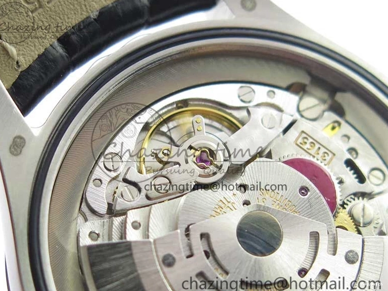 Edition SS on SA3165 Black Leather Strap Black Sticks Date Dial BP Maker Best Markers Real 50519 Cellini 1117